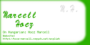 marcell hocz business card